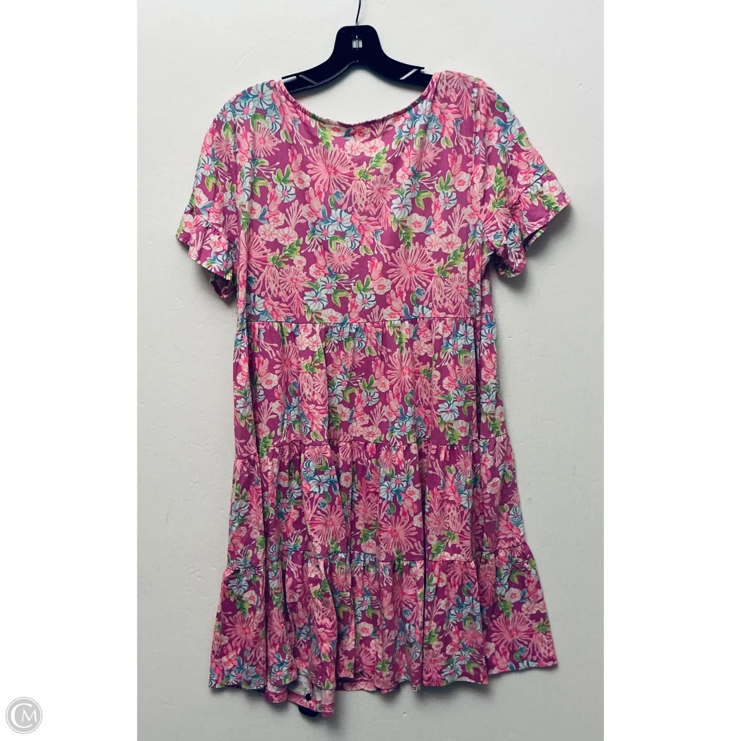 Dress Designer By Lilly Pulitzer In Floral Print, Size: L