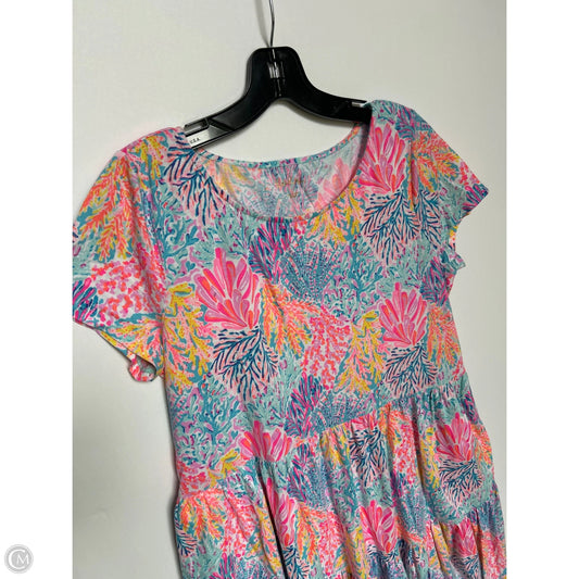 Dress Designer By Lilly Pulitzer In Floral Print, Size: L