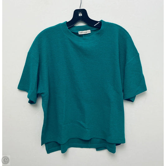 Top Short Sleeve By Zenana In Green, Size: S