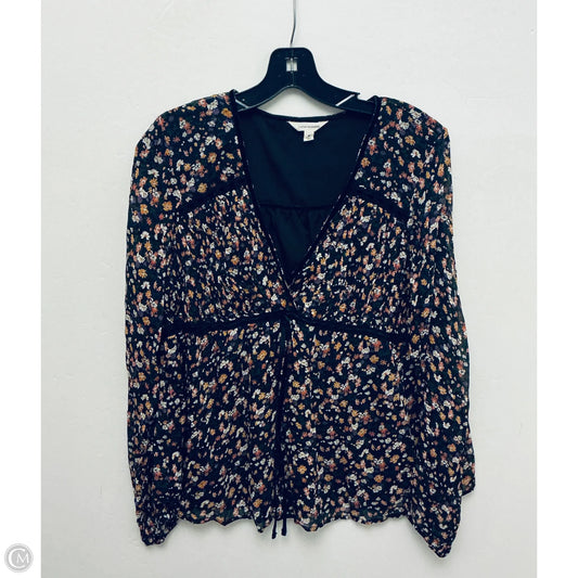 Top Long Sleeve By Lucky Brand In Floral Print, Size: M