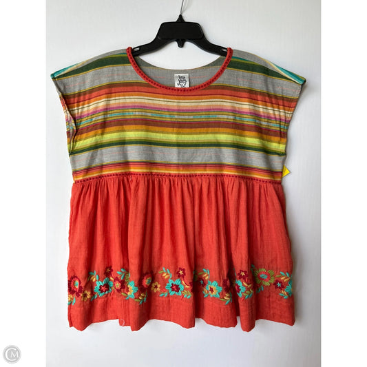 Top Short Sleeve By Ivy Jane In Multi-colored, Size: M