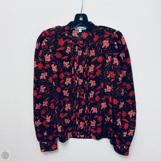Top Long Sleeve By Walter Baker In Floral Print, Size: S