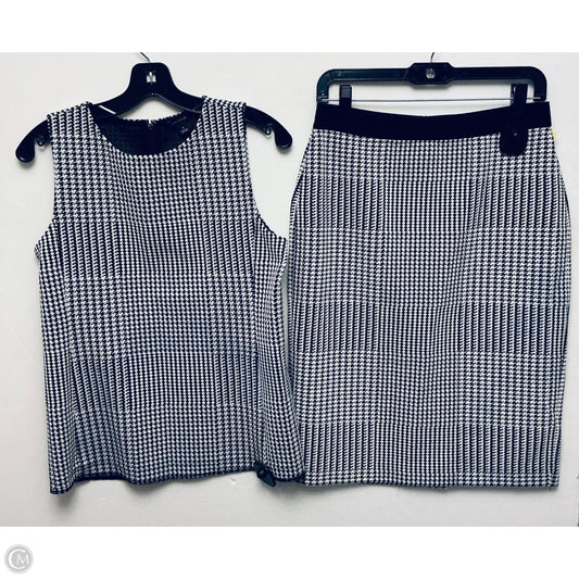 Skirt Set 2pc By Ann Taylor In Black & White, Size: M
