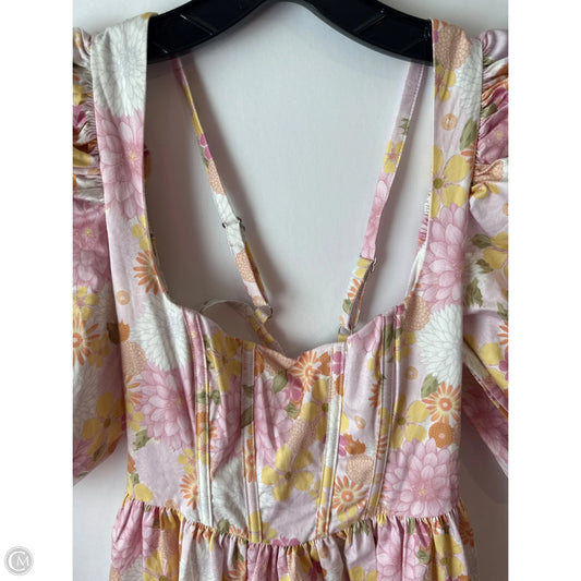 Dress Casual Midi By For Love & Lemons In Floral Print, Size: Xs