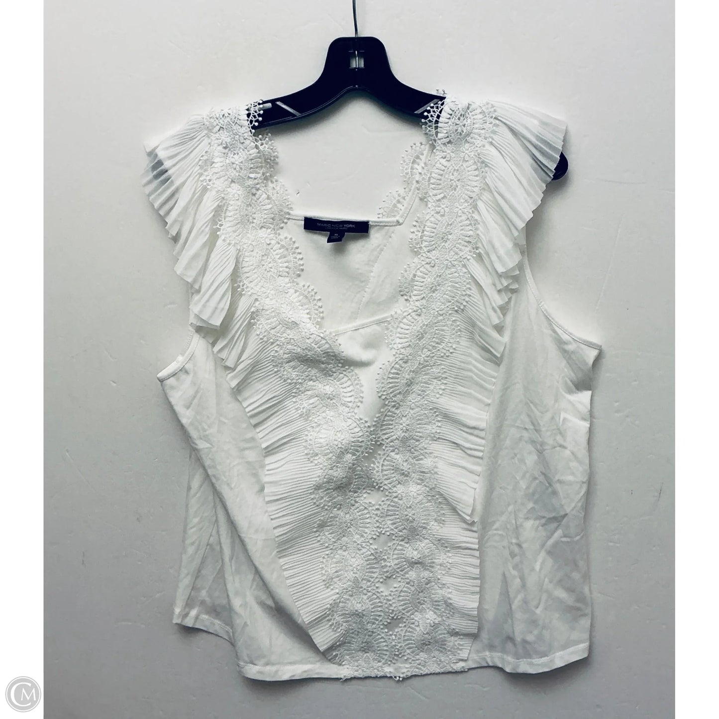 Top Short Sleeve Basic By Marc New York In White, Size: Xl