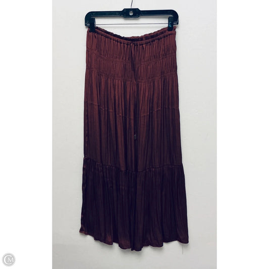 Skirt Maxi By Maison Damelie In Maroon, Size: S