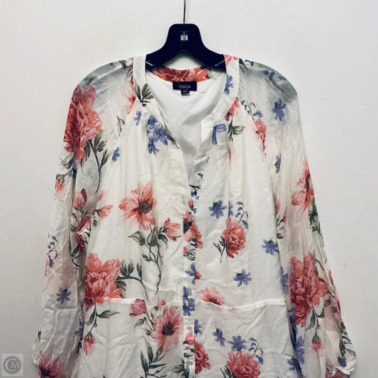 Dress Casual Maxi By Cece In Floral Print, Size: 2x