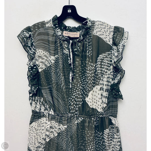 Dress Casual Midi By Philosophy In Green, Size: 1x