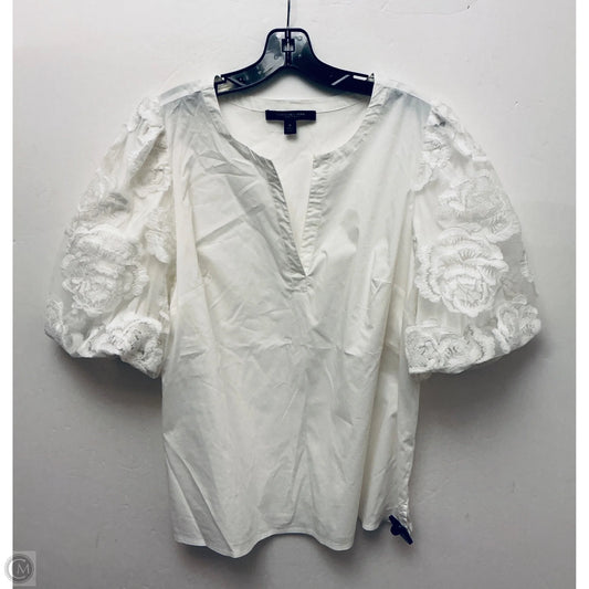 Top Short Sleeve By Marc New York In White, Size: 1x