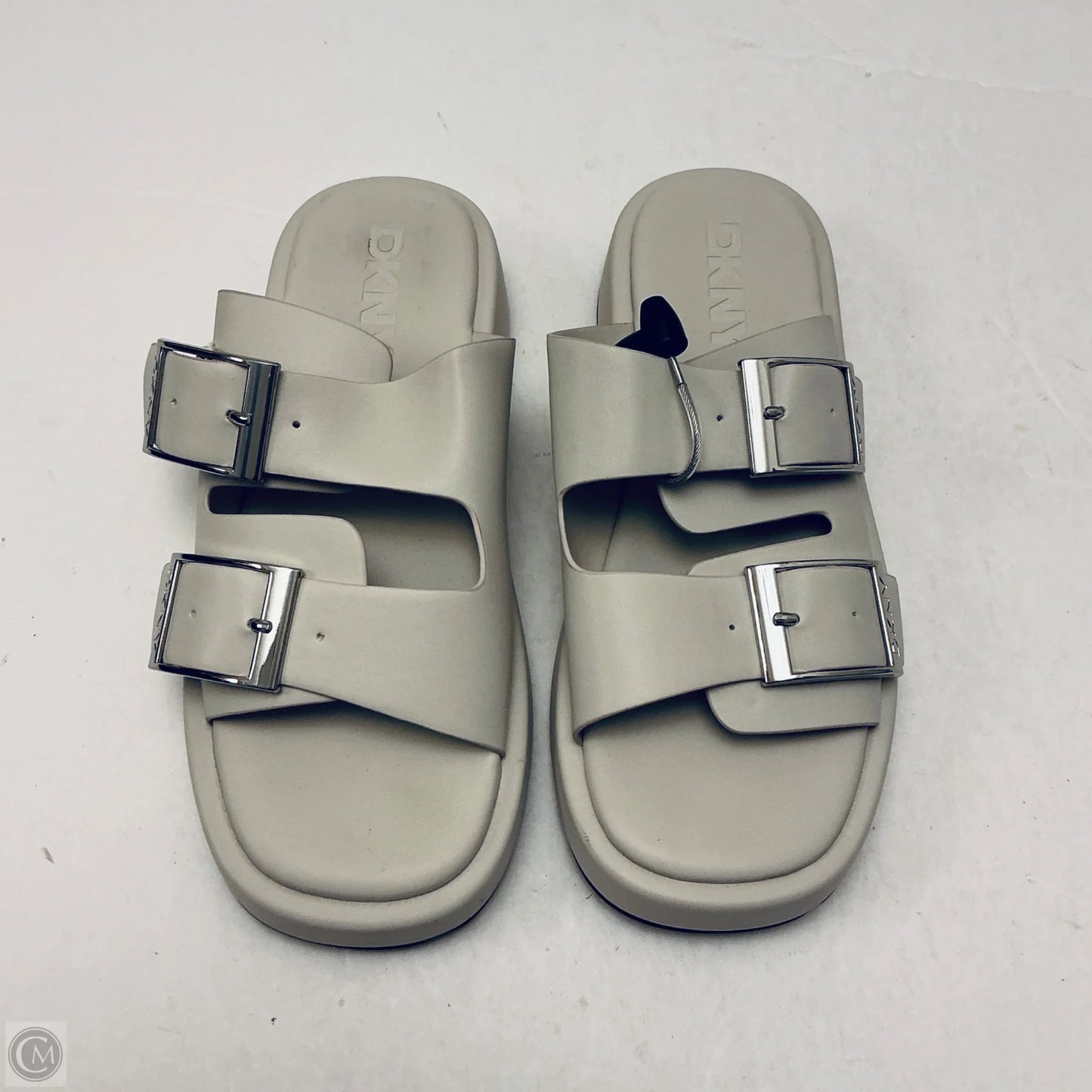Sandals Heels Platform By Dkny In Cream, Size: 9