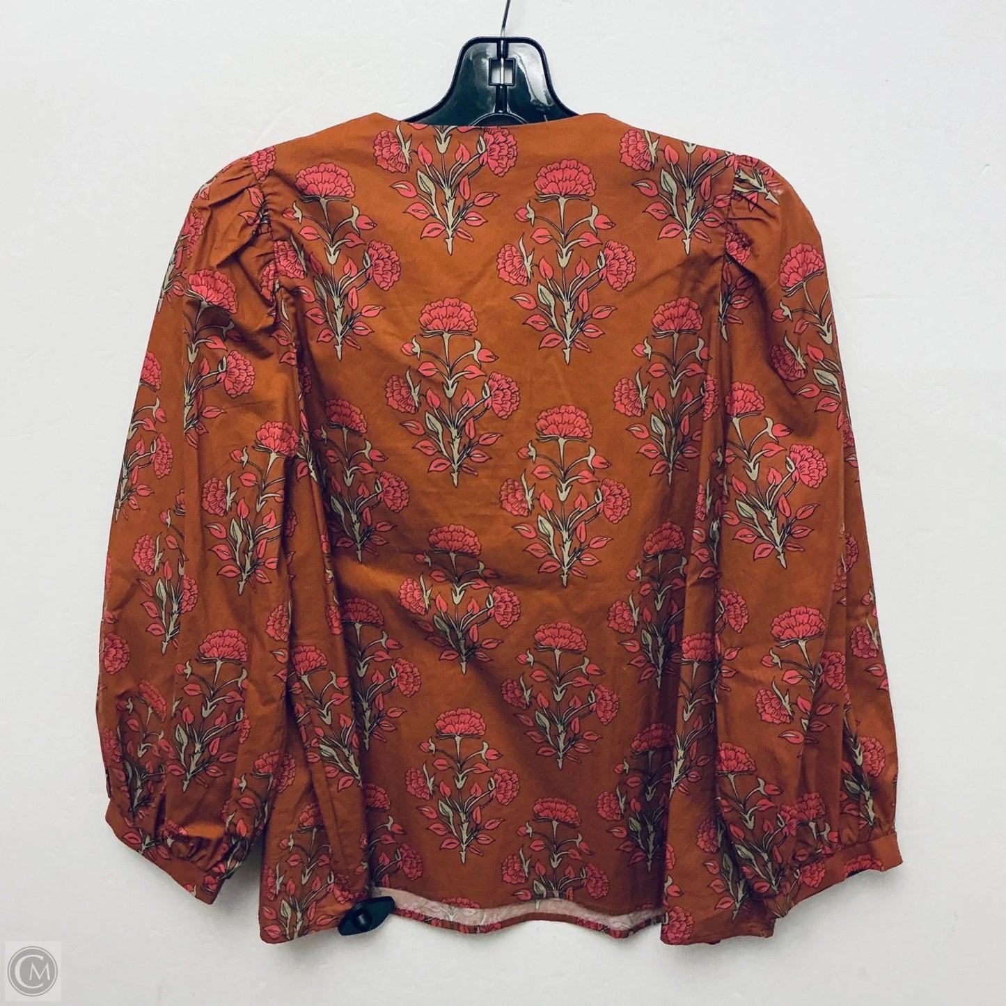 Top Long Sleeve By Entro In Geometric Pattern, Size: S