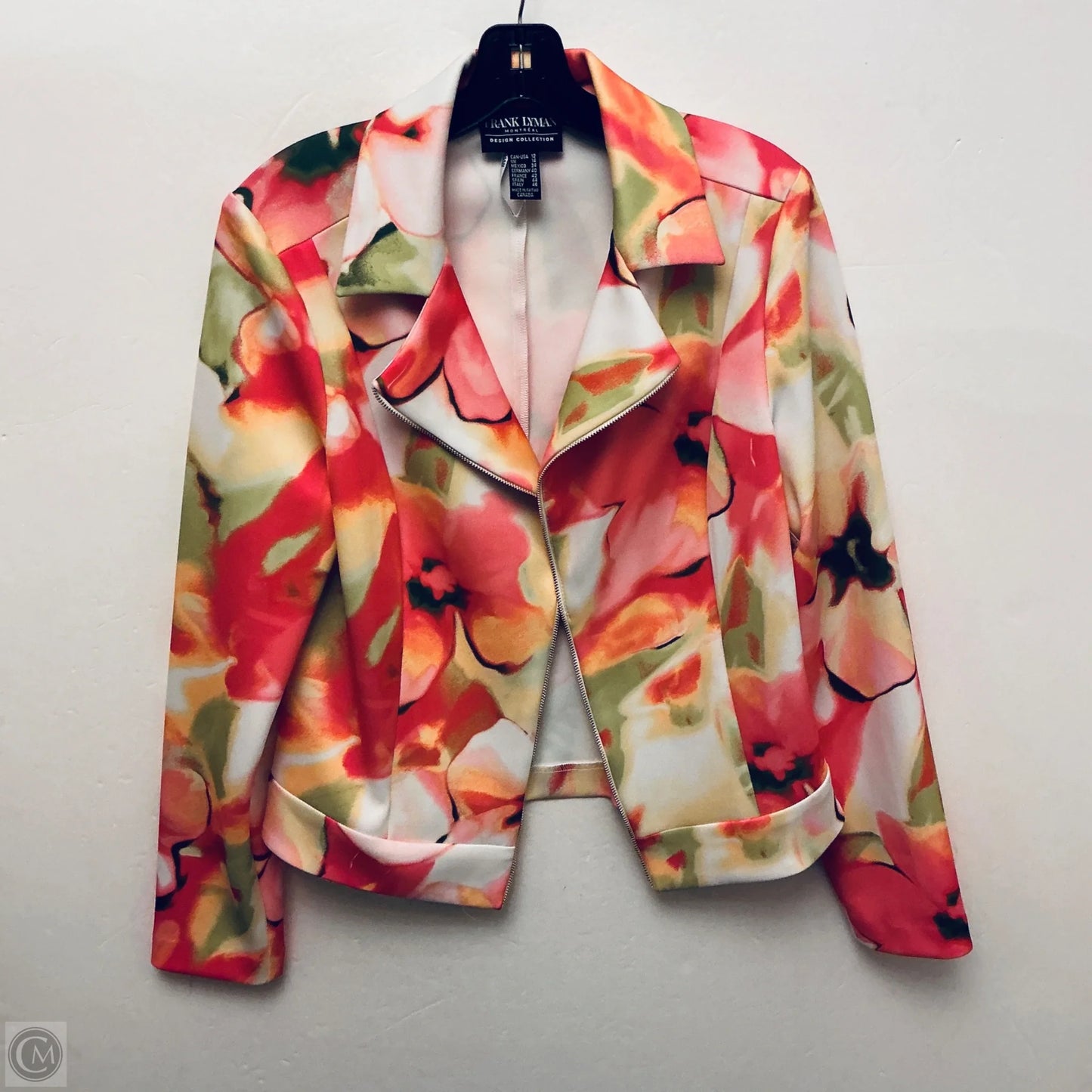 Blazer By Frank Lyman In Floral Print, Size: L