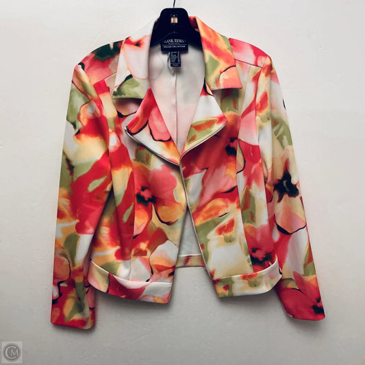 Blazer By Frank Lyman In Floral Print, Size: L