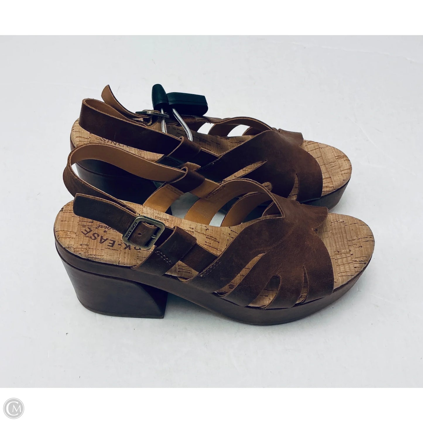 Sandals Heels Block By Kork Ease In Brown, Size: 6
