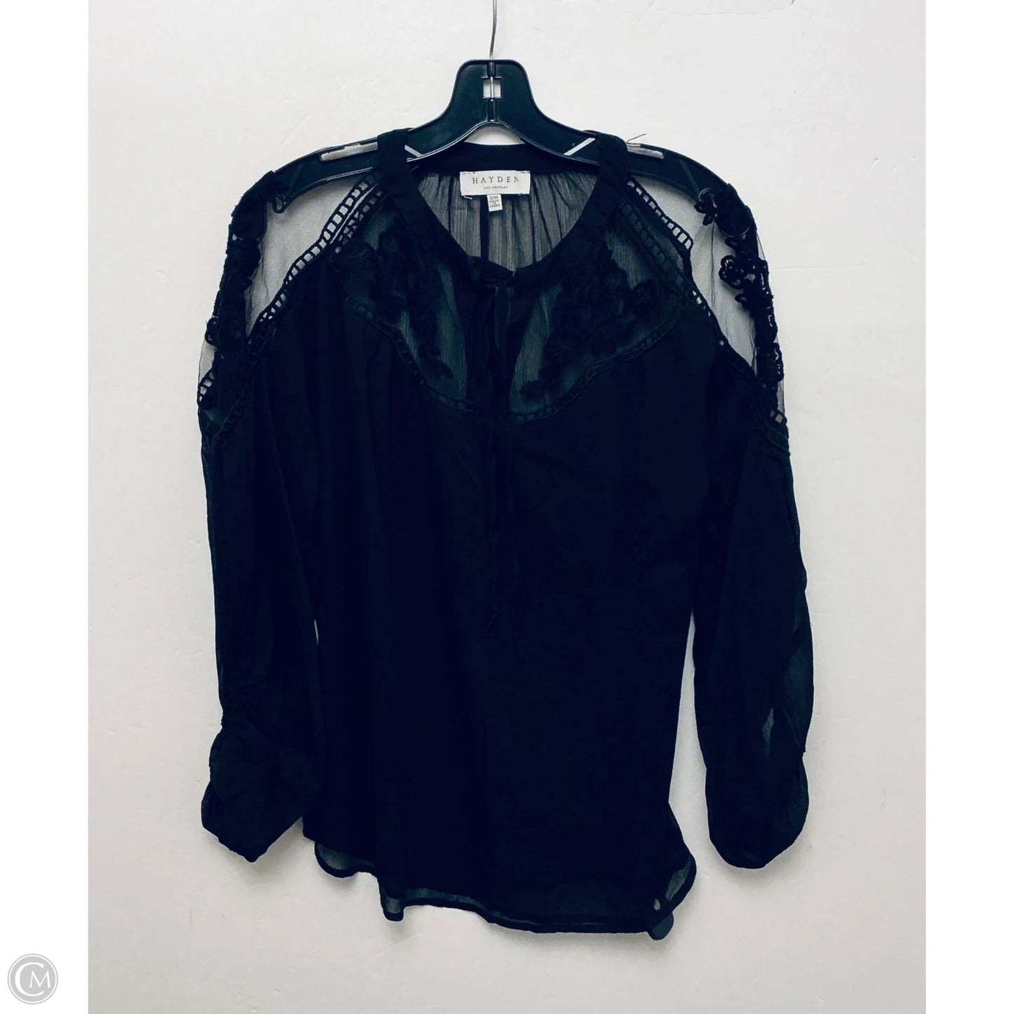 Top Long Sleeve By Hayden La In Black, Size: S