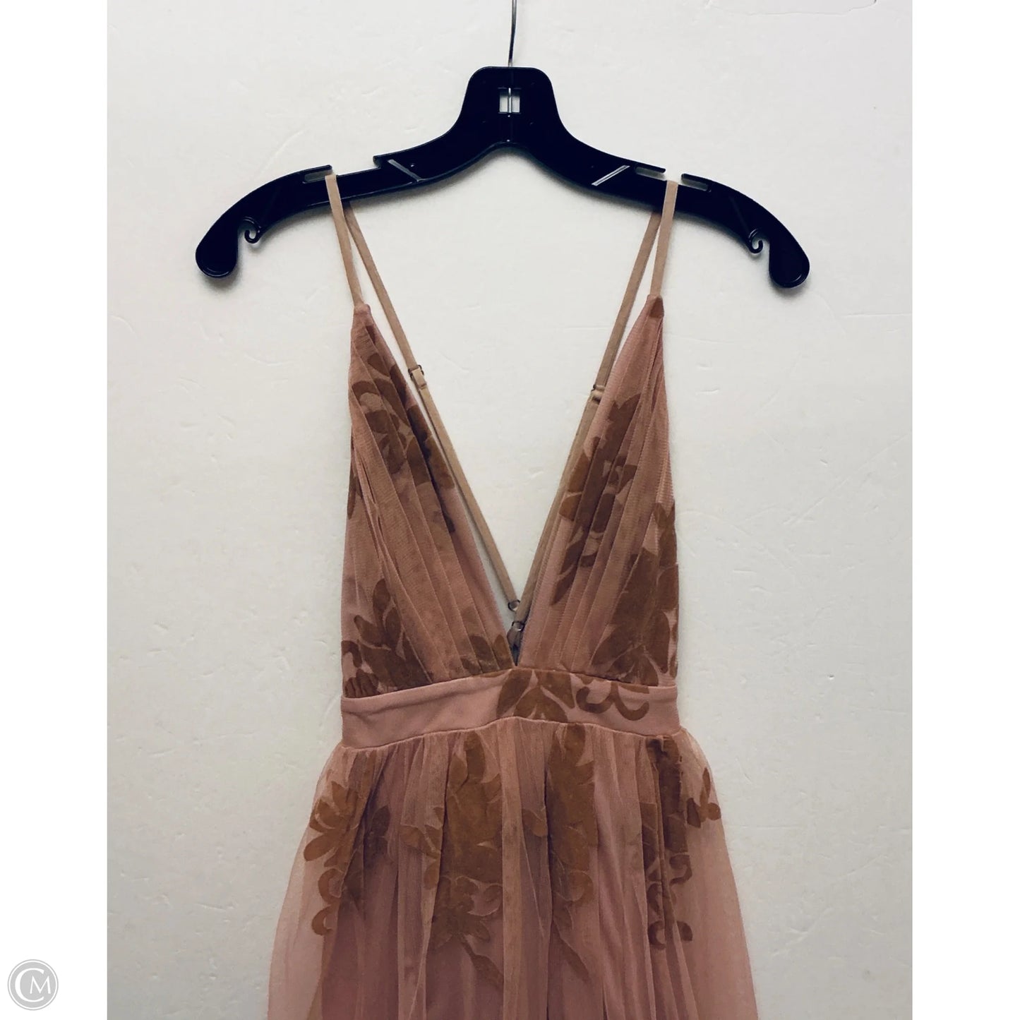 Dress Party Long By Clothes Mentor In Brown, Size: L