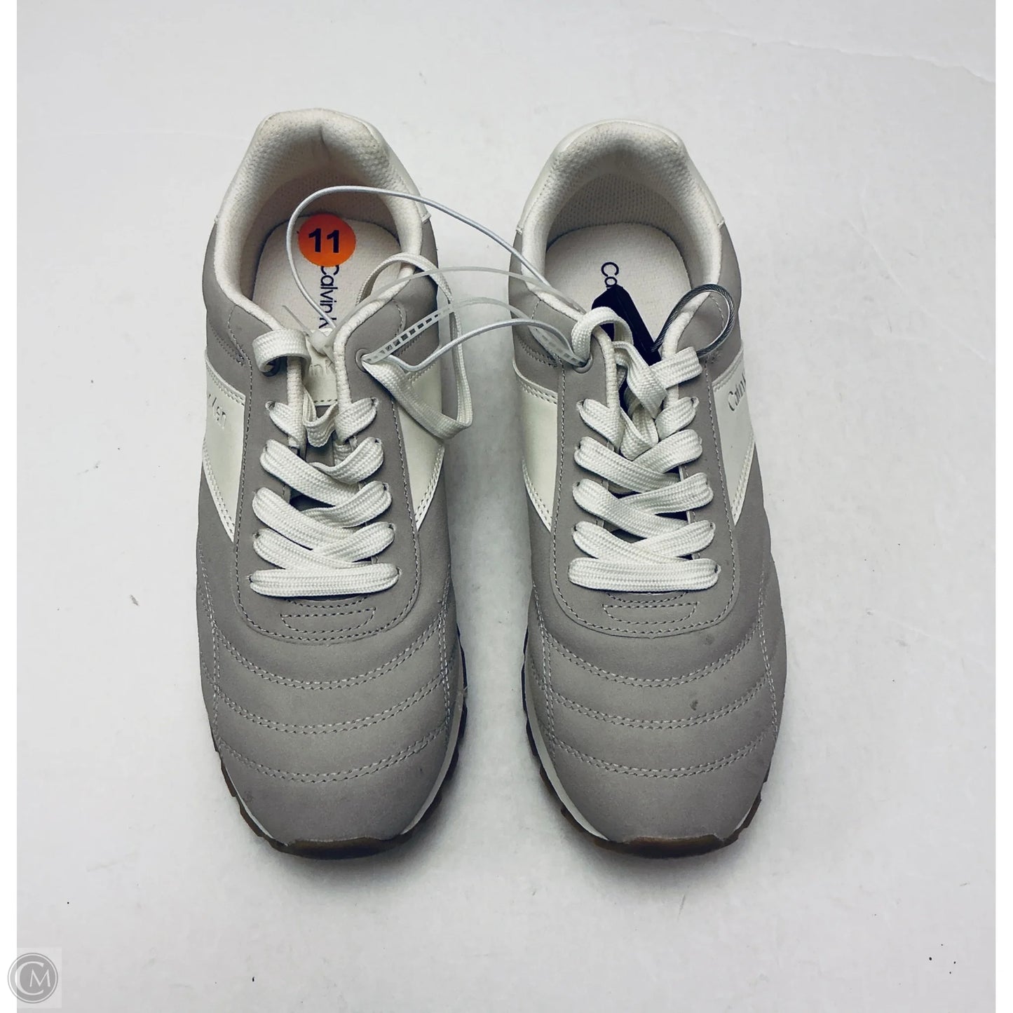 Shoes Sneakers By Calvin Klein In Gold & Purple, Size: 11