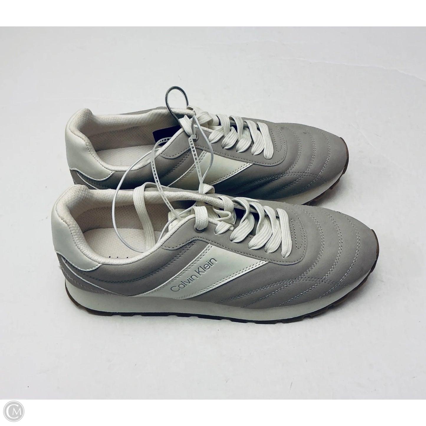 Shoes Sneakers By Calvin Klein In Gold & Purple, Size: 11