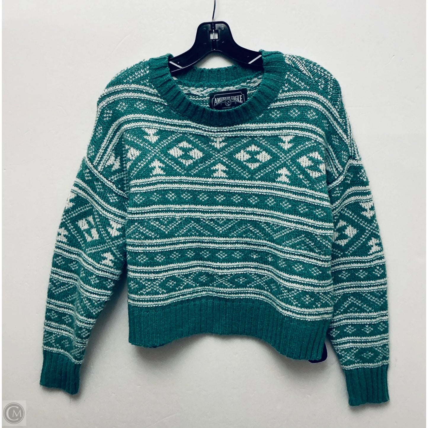 Sweater By American Eagle In Green, Size: S