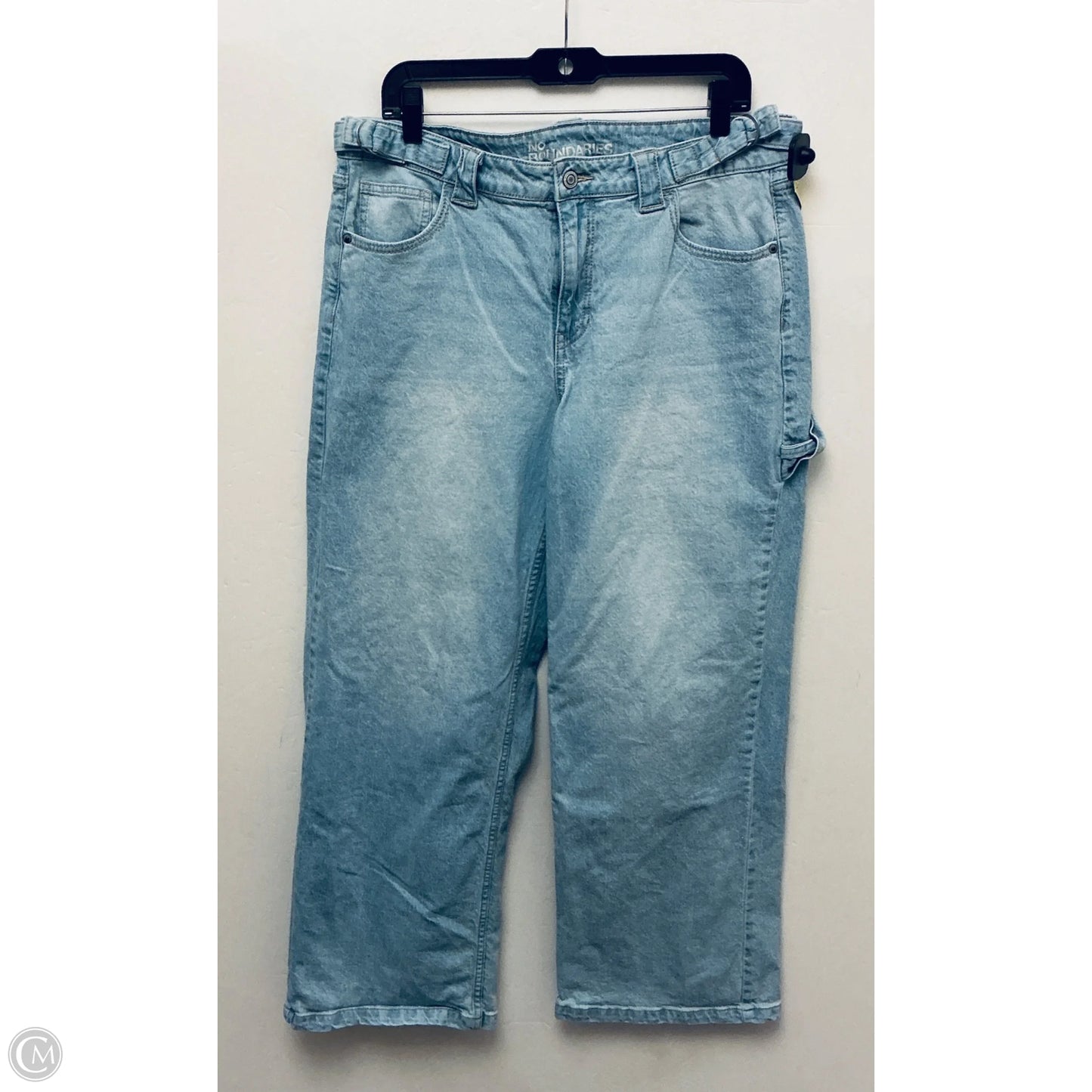 Jeans Wide Leg By No Boundaries In Blue Denim, Size: 14