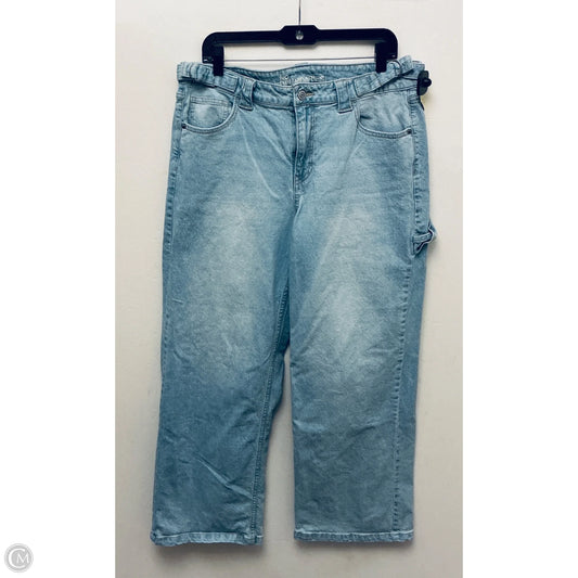 Jeans Wide Leg By No Boundaries In Blue Denim, Size: 14