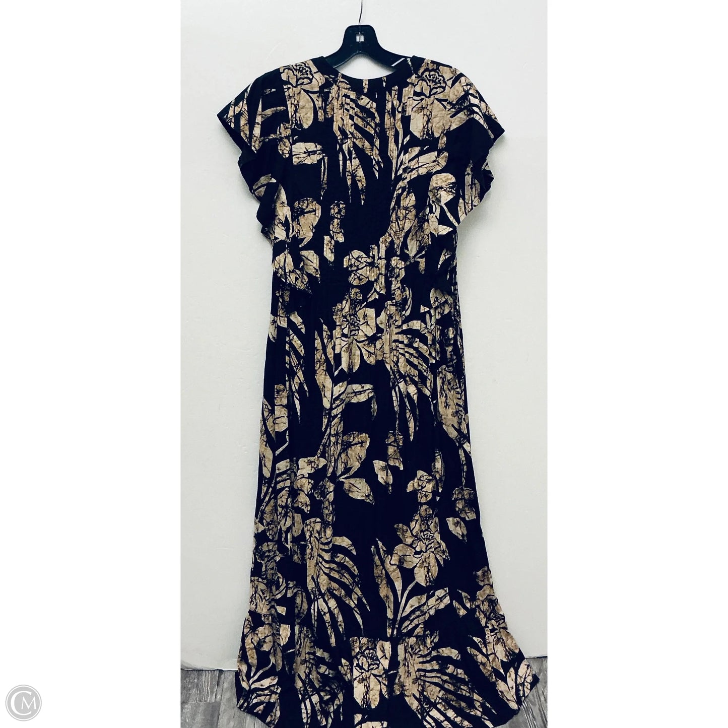 Dress Casual Midi By Maeve In Black & Brown, Size: M