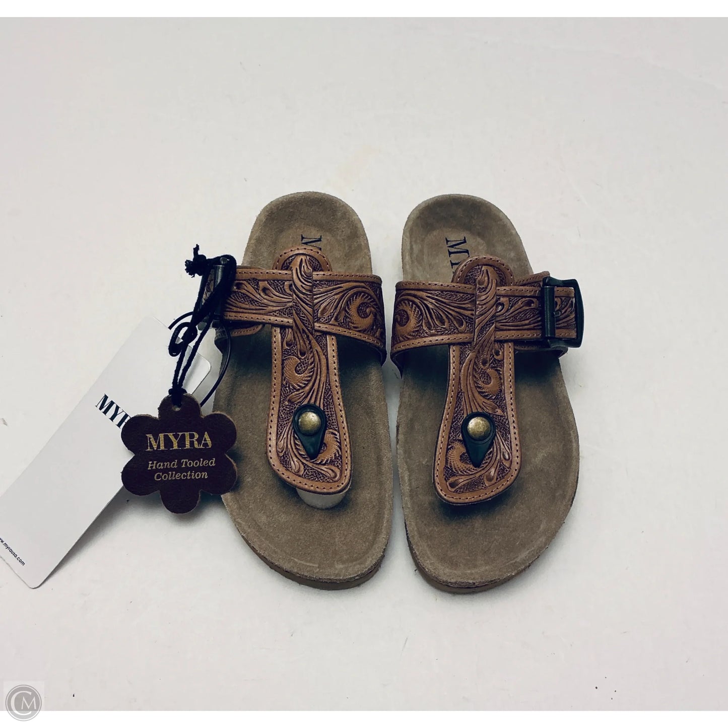 Sandals Flats By Myra In Brown, Size: 6