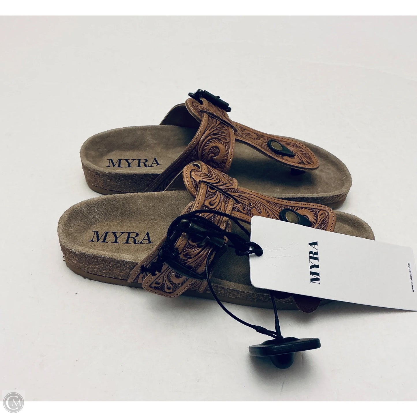 Sandals Flats By Myra In Brown, Size: 6
