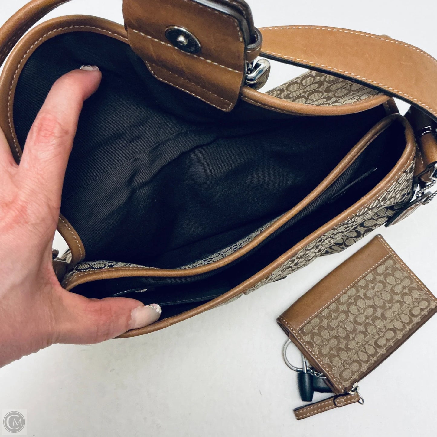 Handbag Designer By Coach, Size: Small
