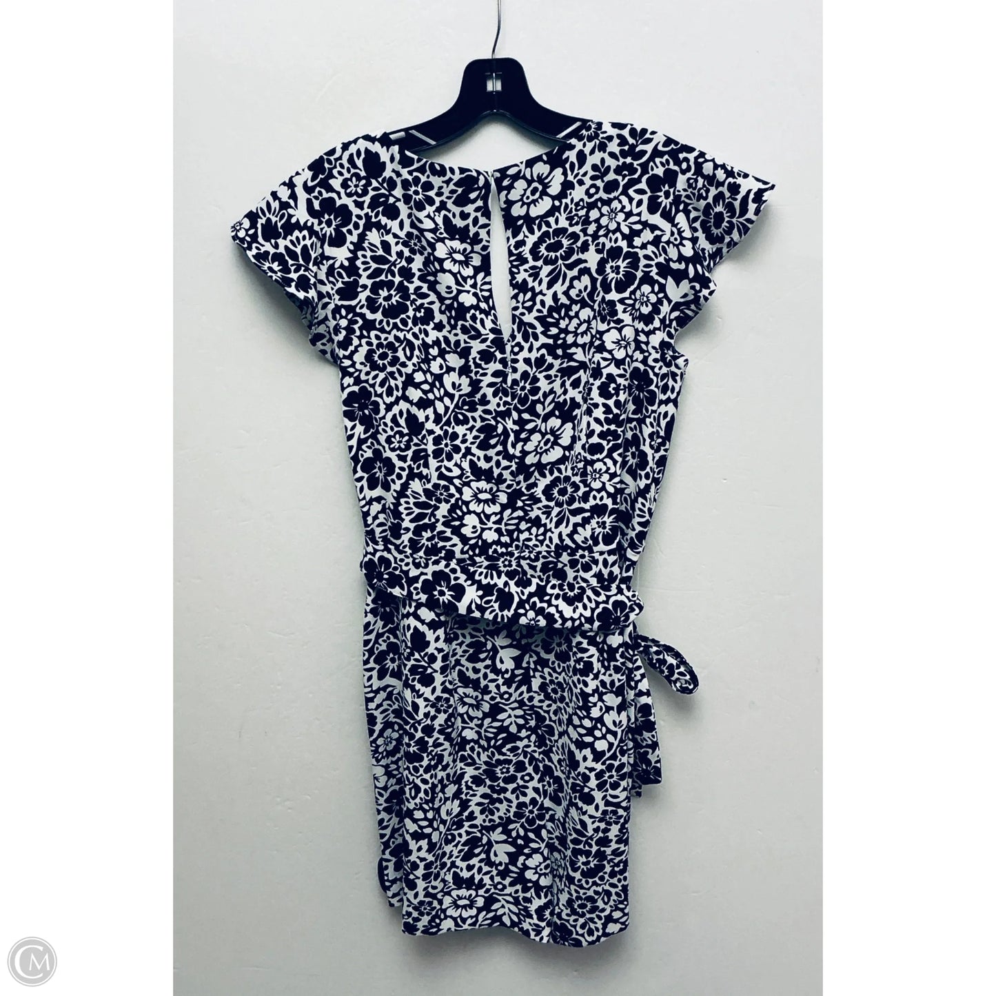 Romper By Ann Taylor In Blue & White, Size: S