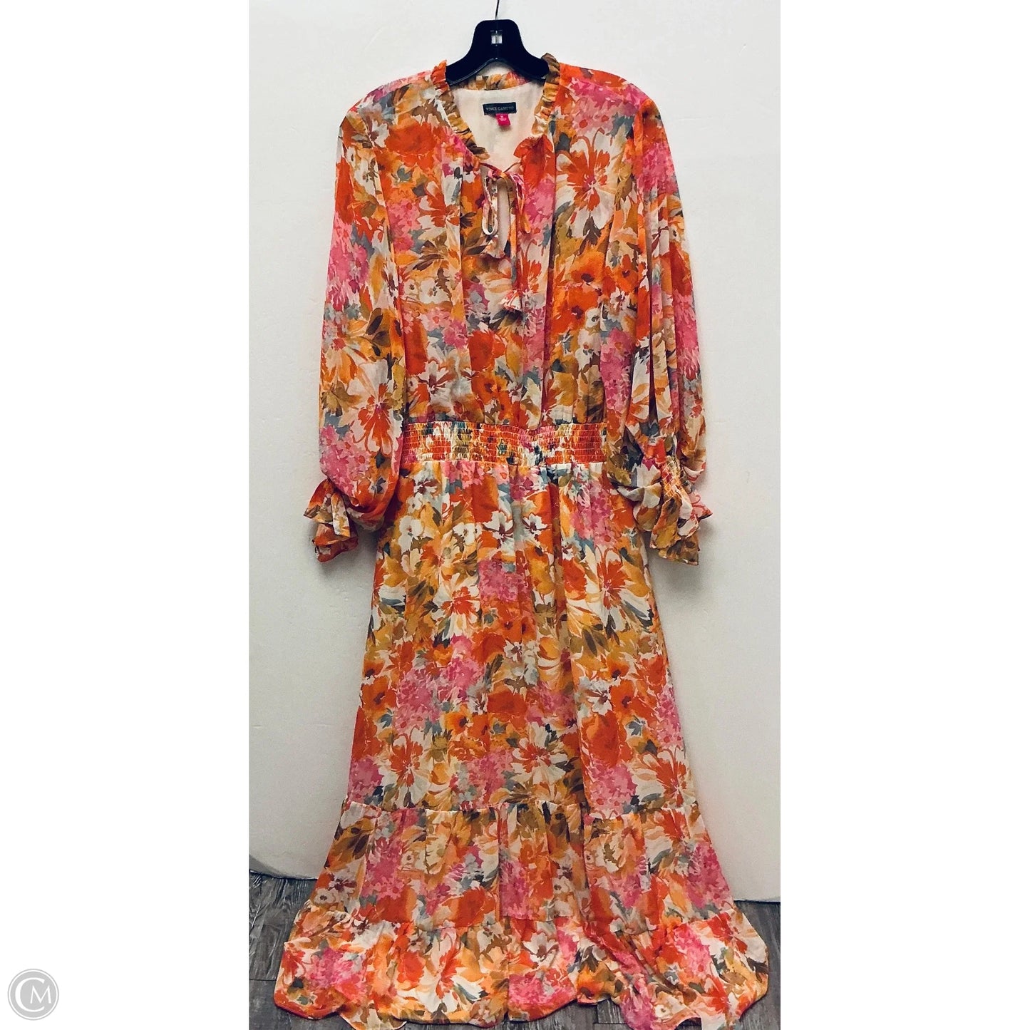 Dress Casual Maxi By Vince Camuto In Floral Print, Size: Xl