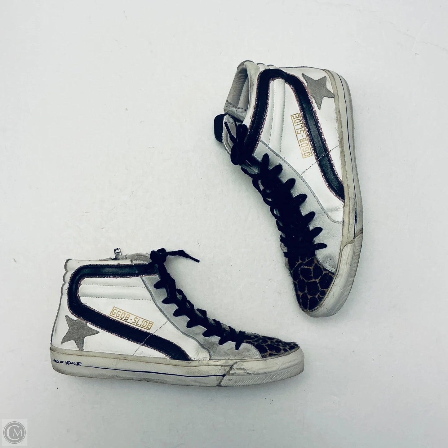 Shoes Luxury Designer By Golden Goose In Animal Print, Size: 8.5