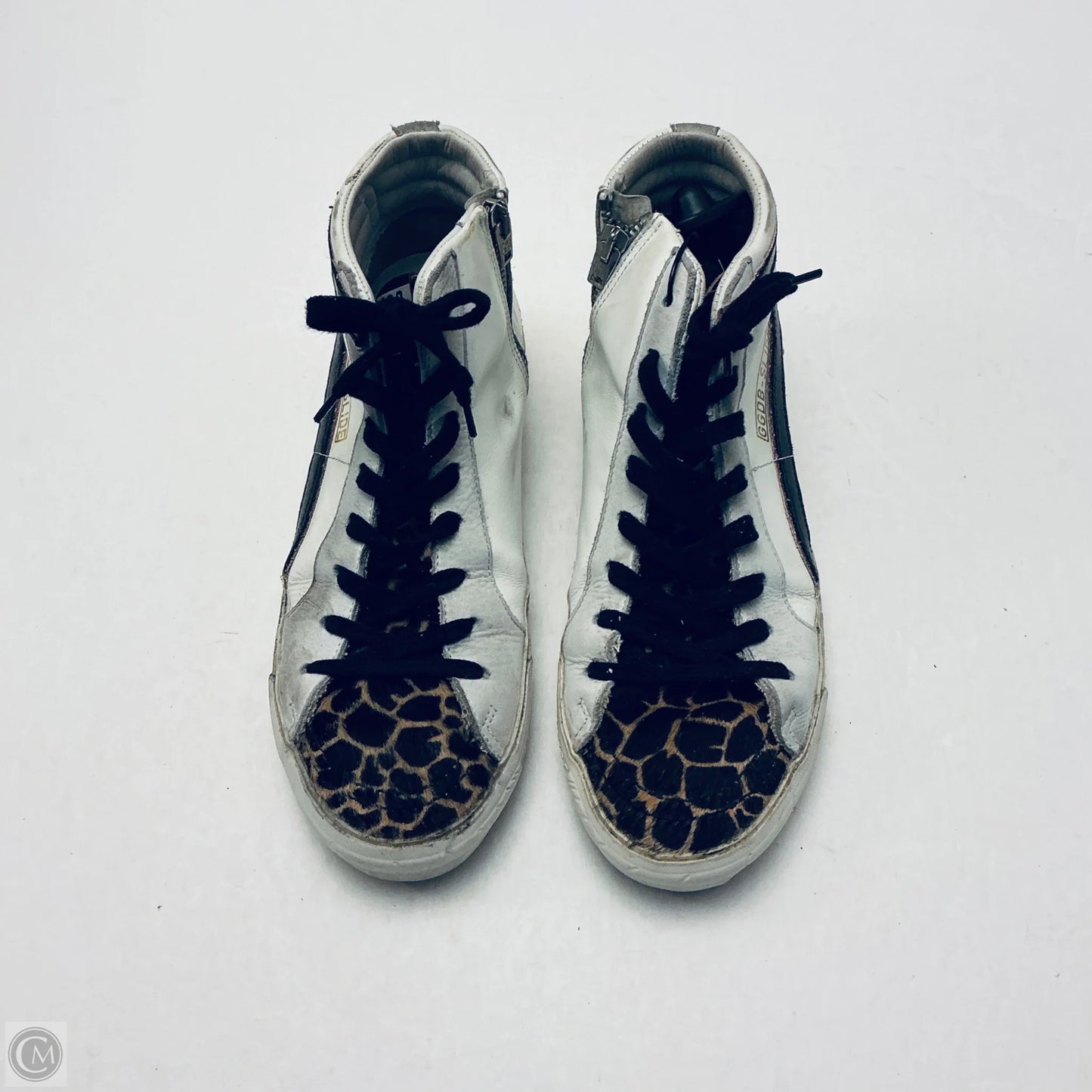 Shoes Luxury Designer By Golden Goose In Animal Print, Size: 8.5