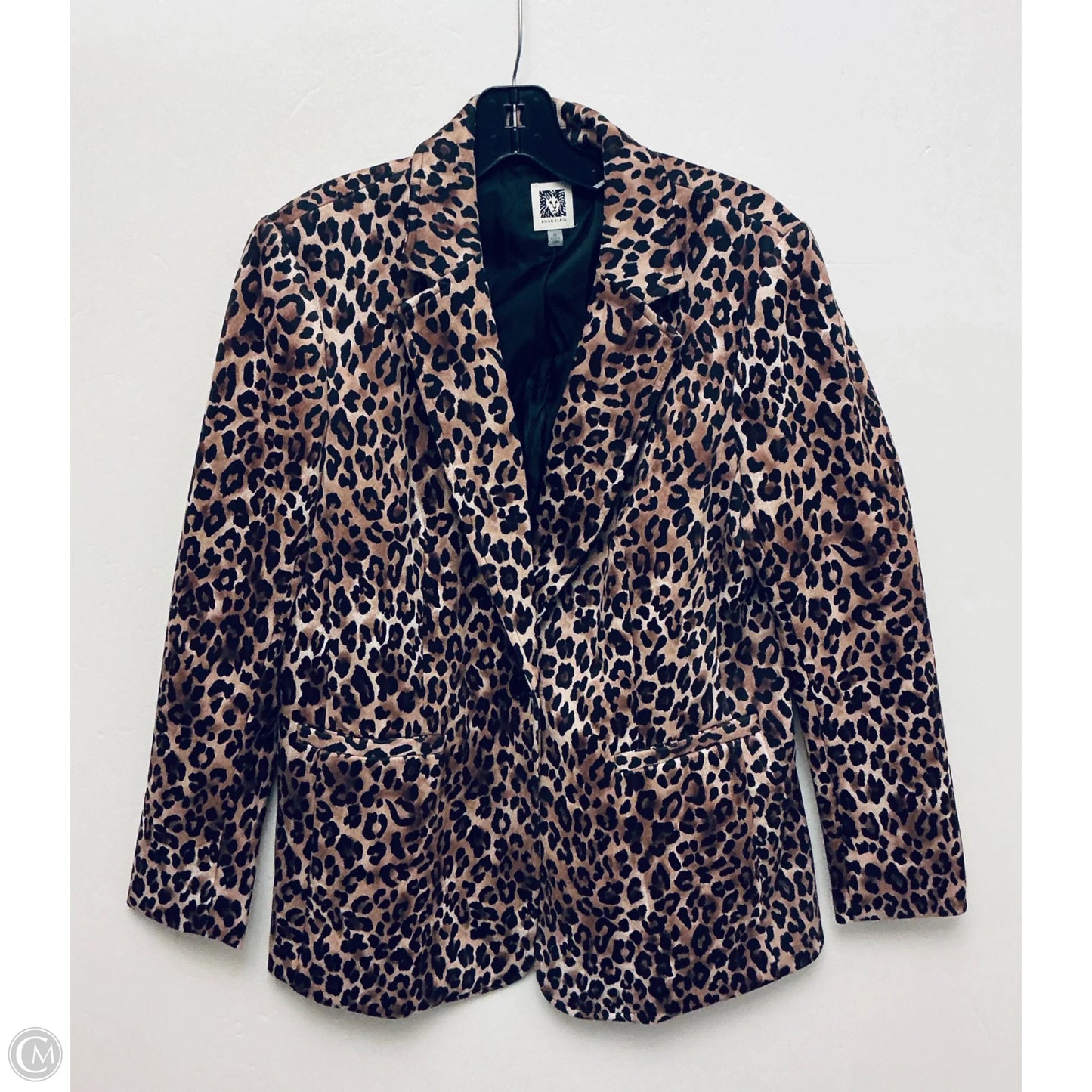 Blazer By Anne Klein In Animal Print, Size: M