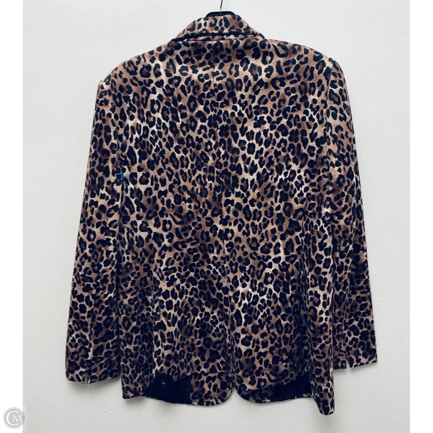 Blazer By Anne Klein In Animal Print, Size: M