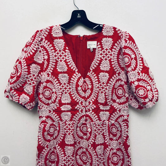 Dress Casual Maxi By Adelyn Rae In Red & White, Size: Xl