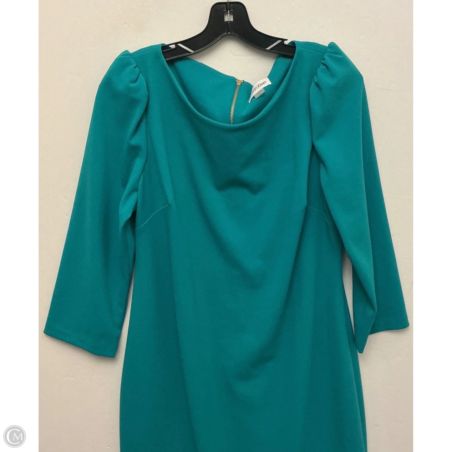 Dress Work By Calvin Klein In Green, Size: Xl