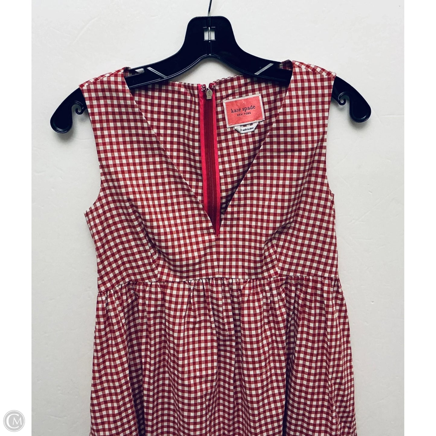 Dress Designer By Kate Spade In Checkered Pattern, Size: 2