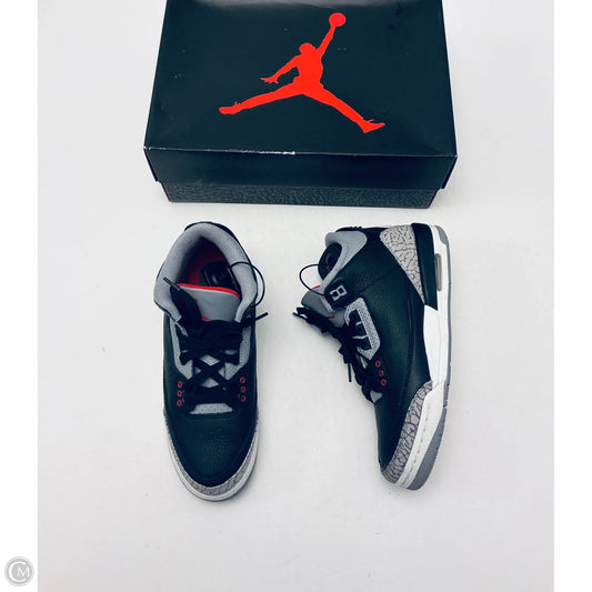 Shoes Luxury Designer By Jordan In Black, Size: 7.5