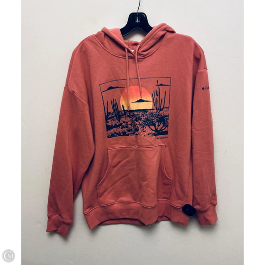 Sweatshirt Hoodie By Columbia In Pink, Size: S