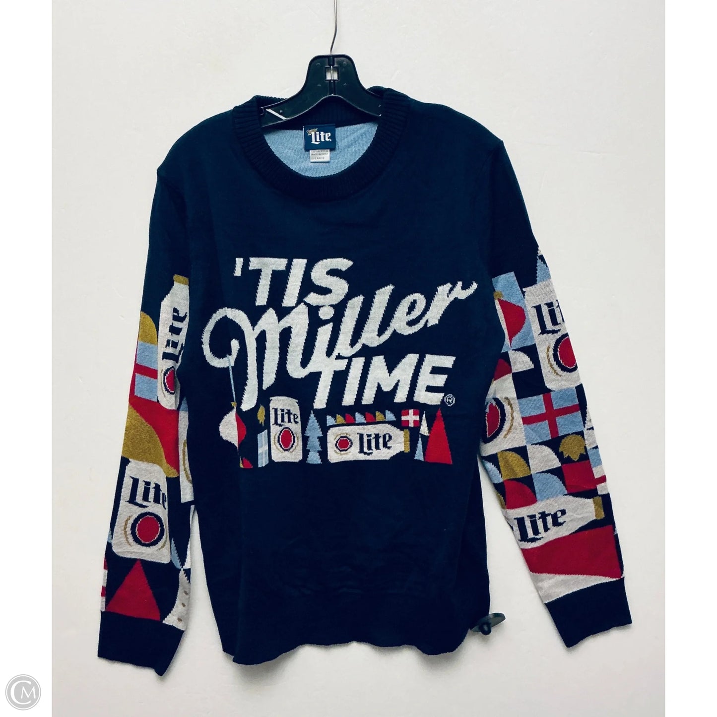 Sweater By Clothes Mentor In Navy, Size: L
