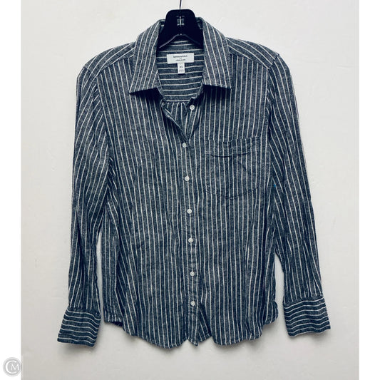 Top Long Sleeve By Banana Republic In Striped Pattern, Size: Xs