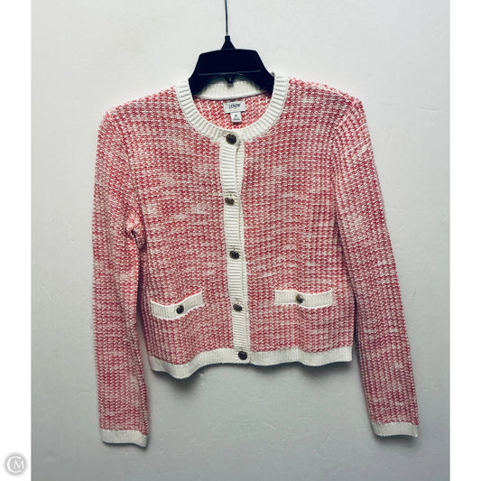 Sweater By J. Crew In Pink & White, Size: S