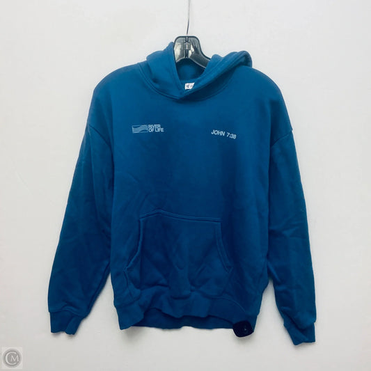 Jacket Shirt By Clothes Mentor In Blue, Size: S