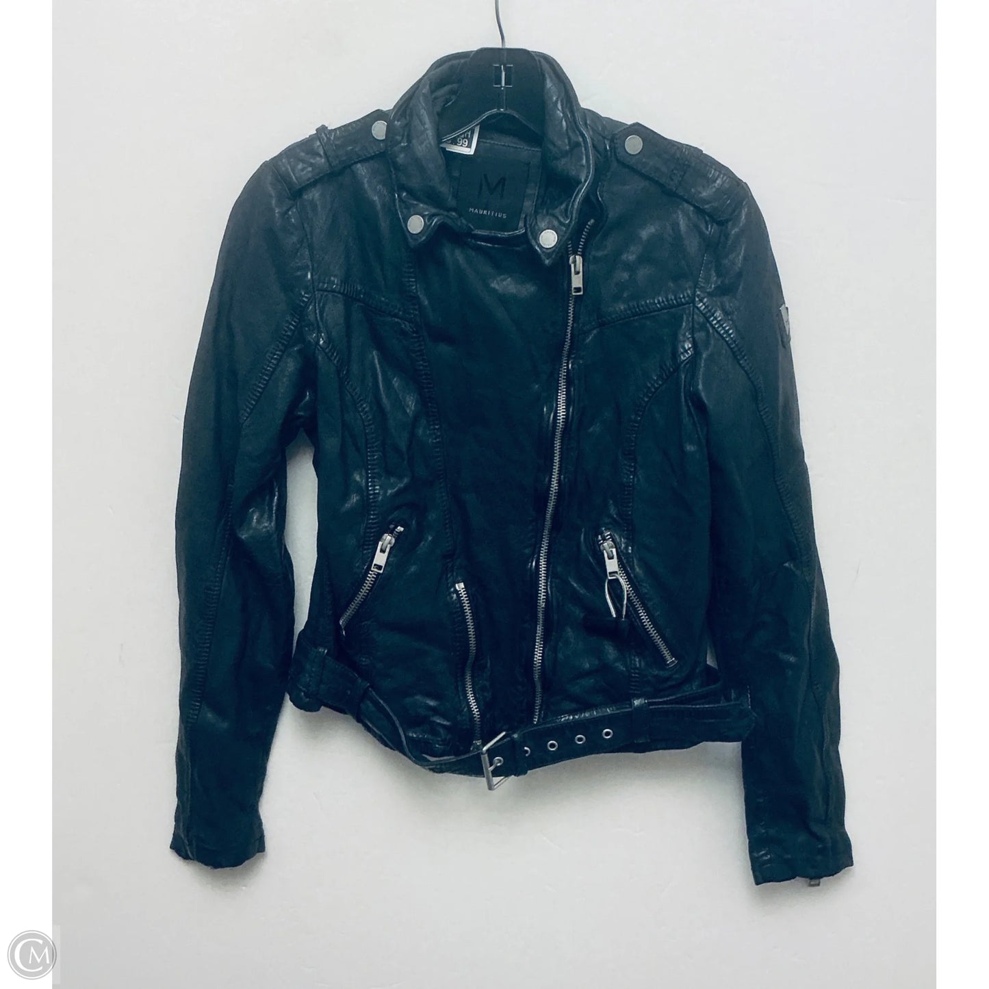 Jacket Leather By Cmc In Black, Size: M