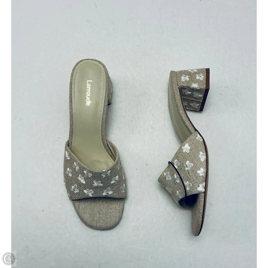 Sandals Heels Block By Cmc In Cream, Size: 7.5