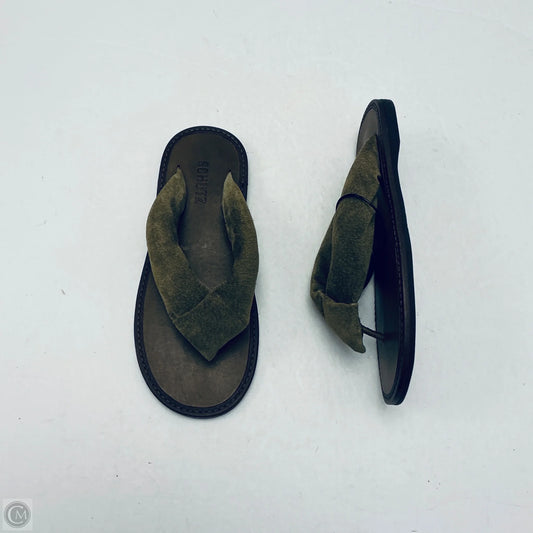 Sandals Flats By Schutz In Green, Size: 7.5