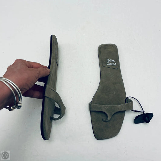 Sandals Flats By Jeffrey Campbell In Green, Size: 8