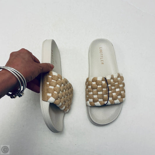 Sandals Flats By Loeffler Randall In Cream & Tan, Size: 7