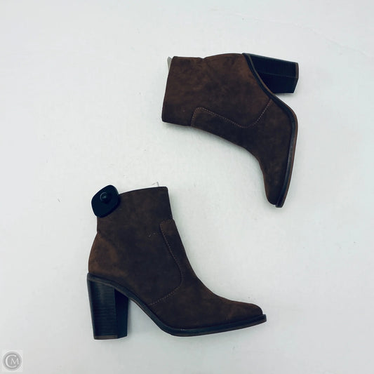 Boots Ankle Heels By Gianni Bini In Brown, Size: 8